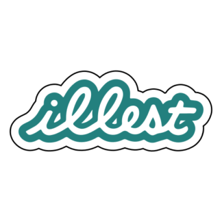 Illest Sticker (Turquoise)